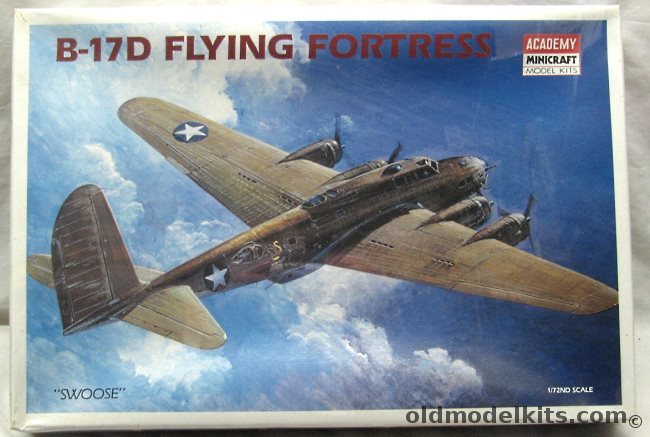 Academy 1/72 Boeing B-17D Swoose Flying Fortress, 1683 plastic model kit